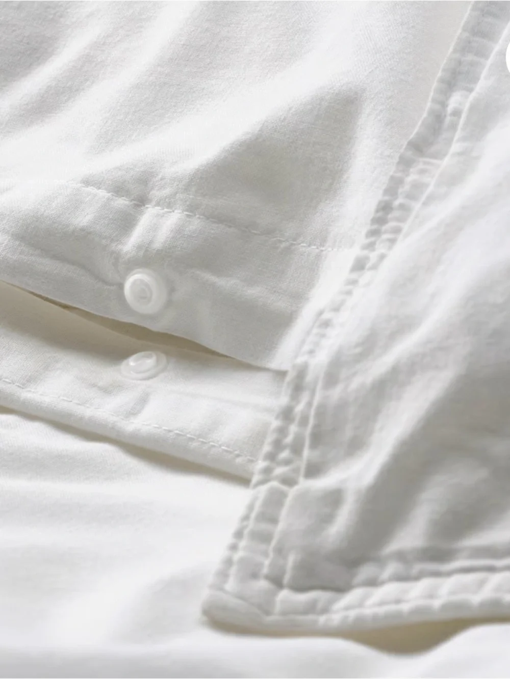 IKEA ÄNGSLILJA White Duvet Cover and Pillowcase Set Queen Size